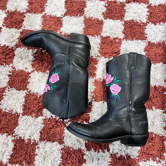 White Horse cowboy cowgirl floral boot western style - Picture 3 of 6